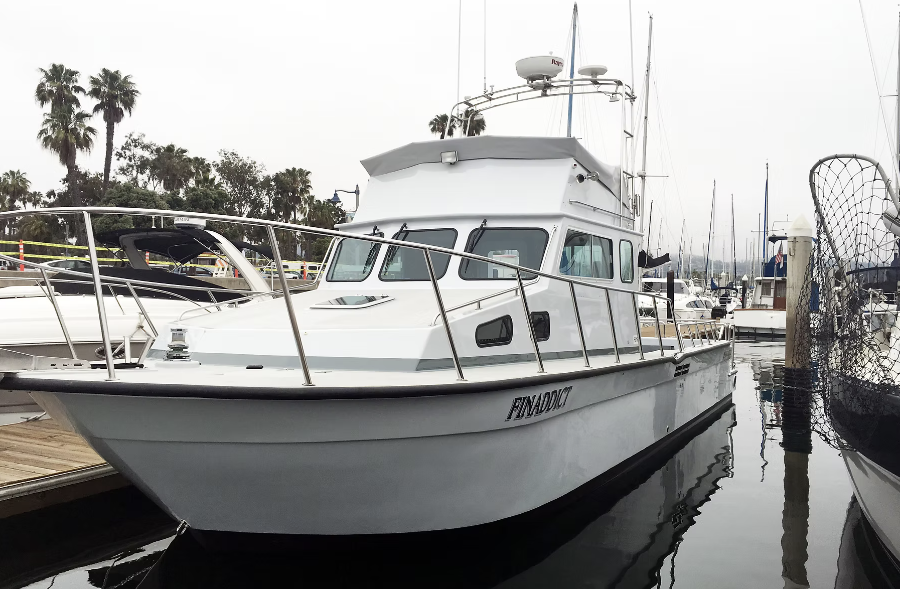 Finaddict at the dock